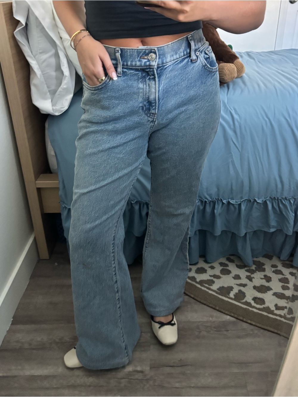 Express 70s Mid Rise Flare Jeans